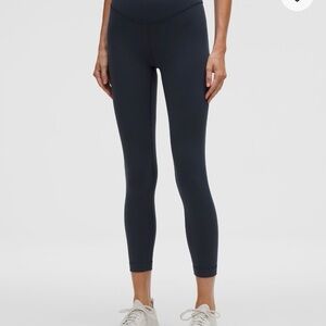Lululemon Wunder Under SmoothCover High Rise Tight 25” in True Navy